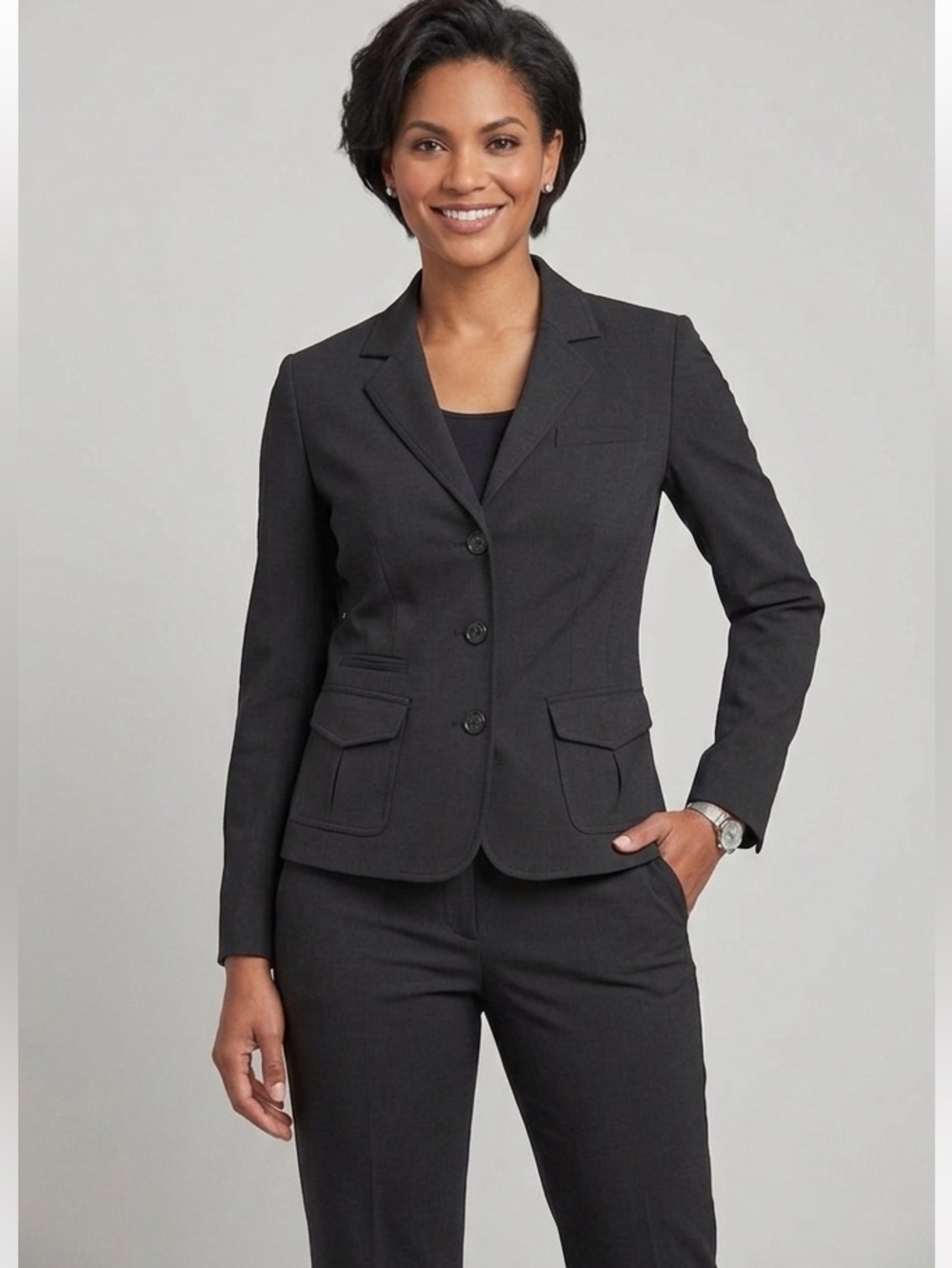 Access Black stretch suit
